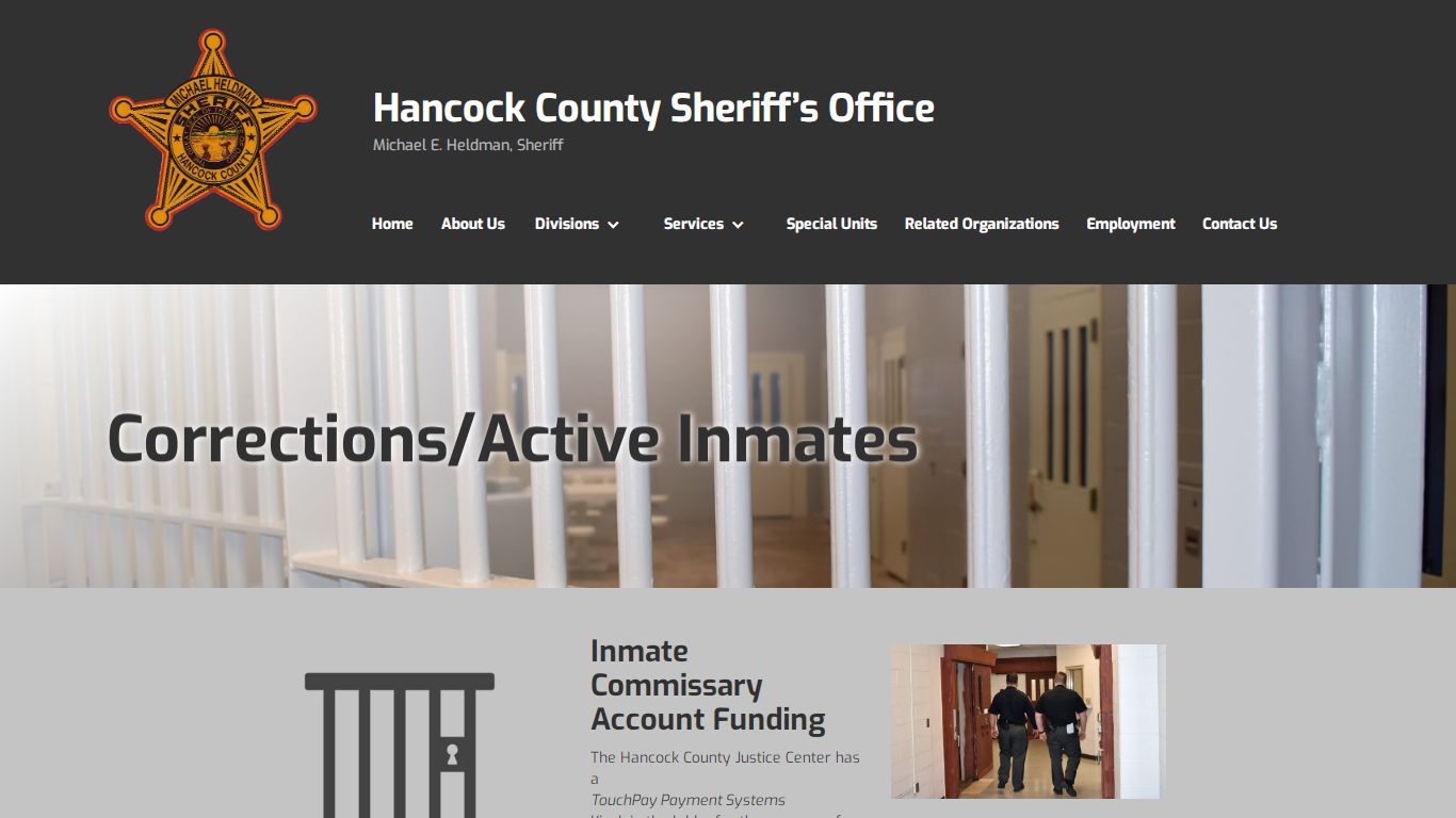 Corrections - Hancock County Sheriff